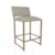 Shown in Whitaker Sand Performance Fabric and Opaque Gold Finish. Barstool May Not Represent Height Indicated.