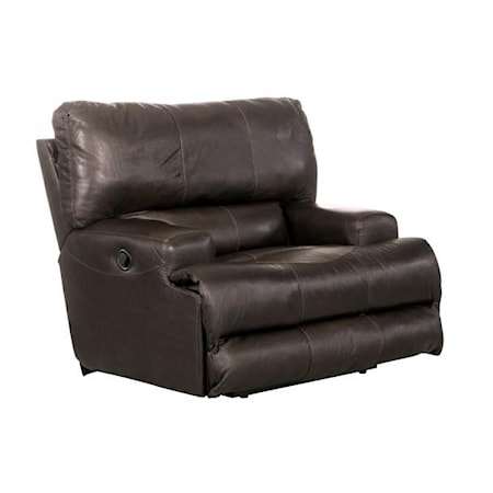 Casual Power Lay Flat Recliner with Power Headrest and Lumbar