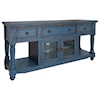 IFD International Furniture Direct Aruba 70" TV Stand with 4 Drawers and 2 Doors