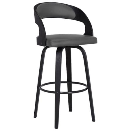 Contemporary 30" Bar Height Swivel Stool