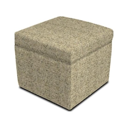 Storage Ottoman with Nailhead Trim