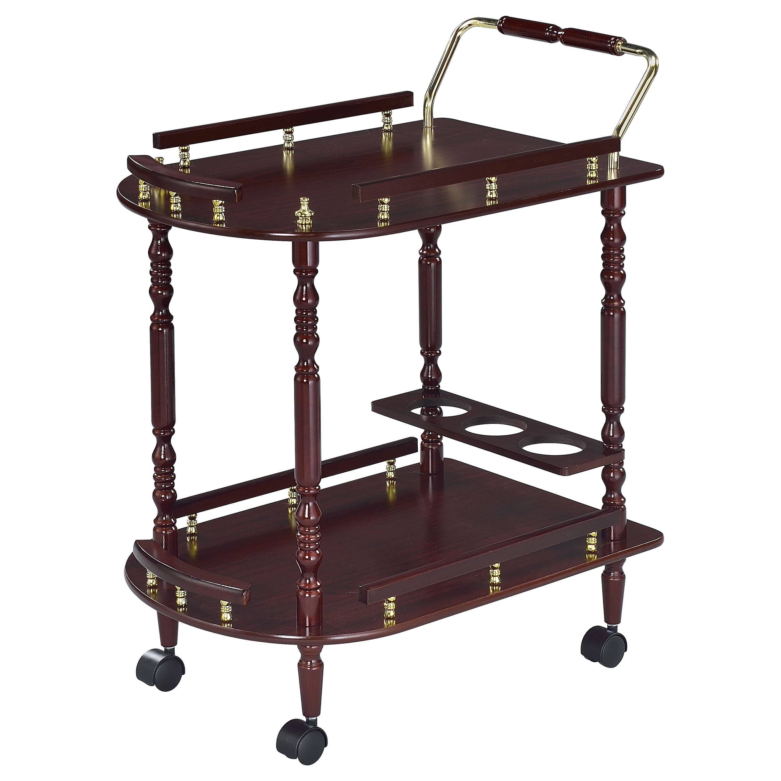Palmer 2-tier Wood Bar Cart