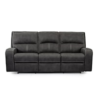 Contemporary Power Reclining Sofa with USB Ports and Power Headrest