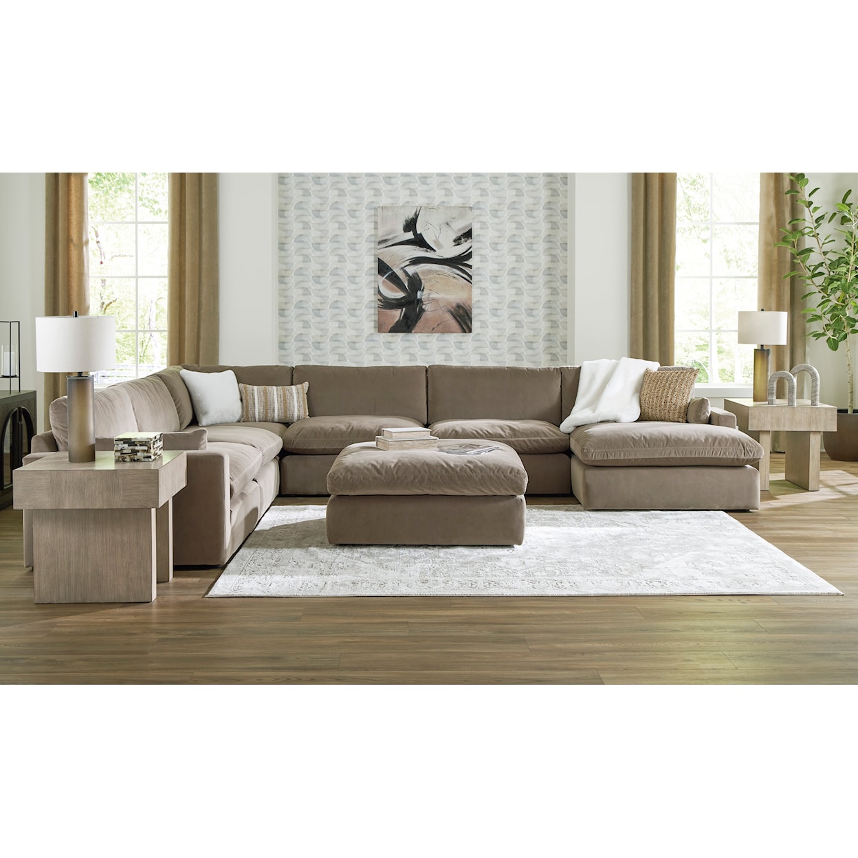 Signature Design by Ashley Sophie 6-Piece Sectional with Chaise