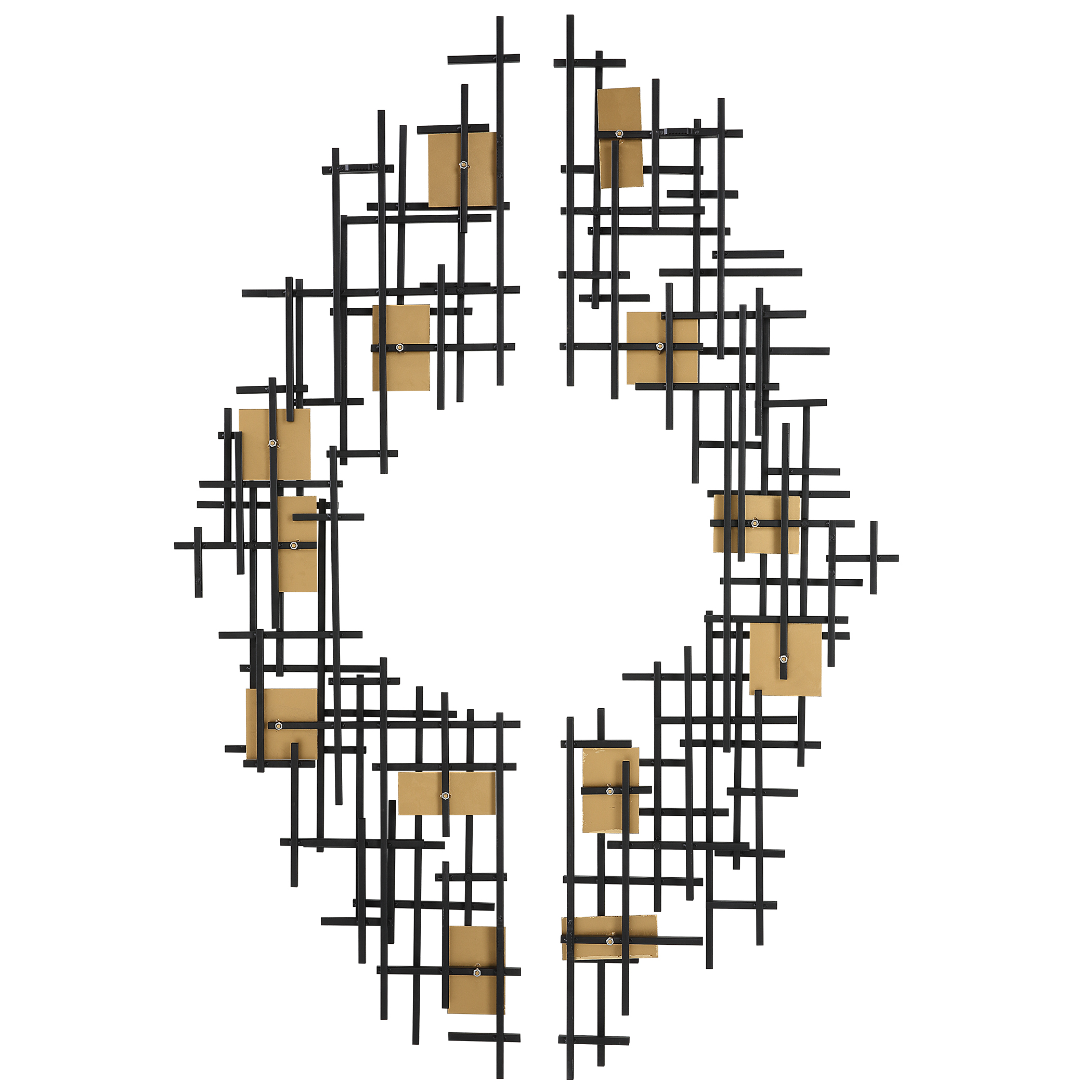 Uttermost Reflection Reflection Metal Grid Wall Decor S/2