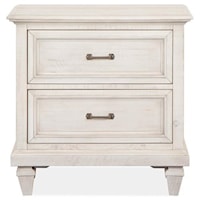 Relaxed Vintage Nightstand with Touch Lighting Control