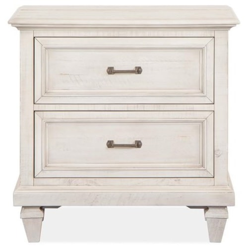 Relaxed Vintage Nightstand with Touch Lighting Control