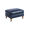 Barclay Butera Barclay Butera Upholstery Sydney Leather Ottoman With Pewter Casters