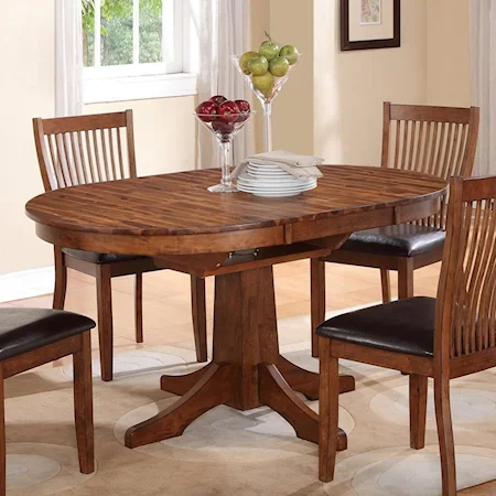 Casual Round Table with 18" Butterfly Leaf