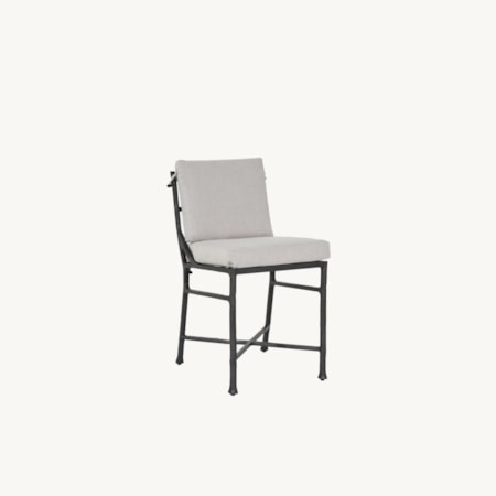 Cushioned Armless Counter Stool
