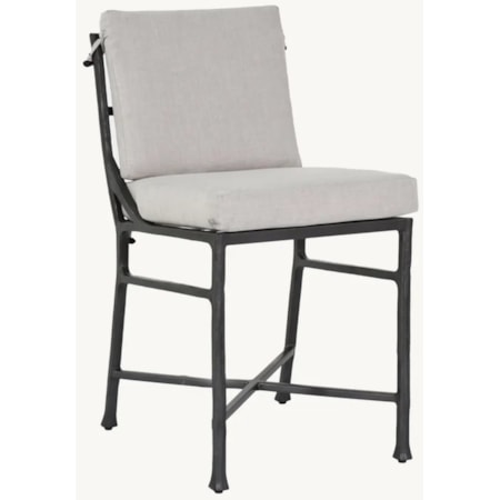 Cushioned Armless Counter Stool