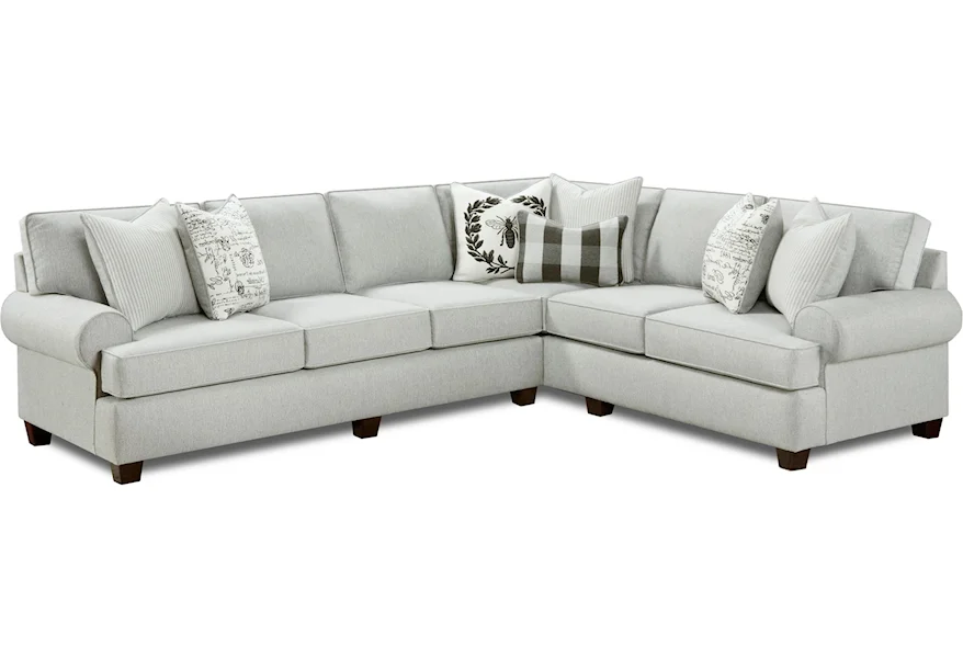 39 DIZZY IRON 2-Piece Sectional by Fusion Furniture at Howell Furniture