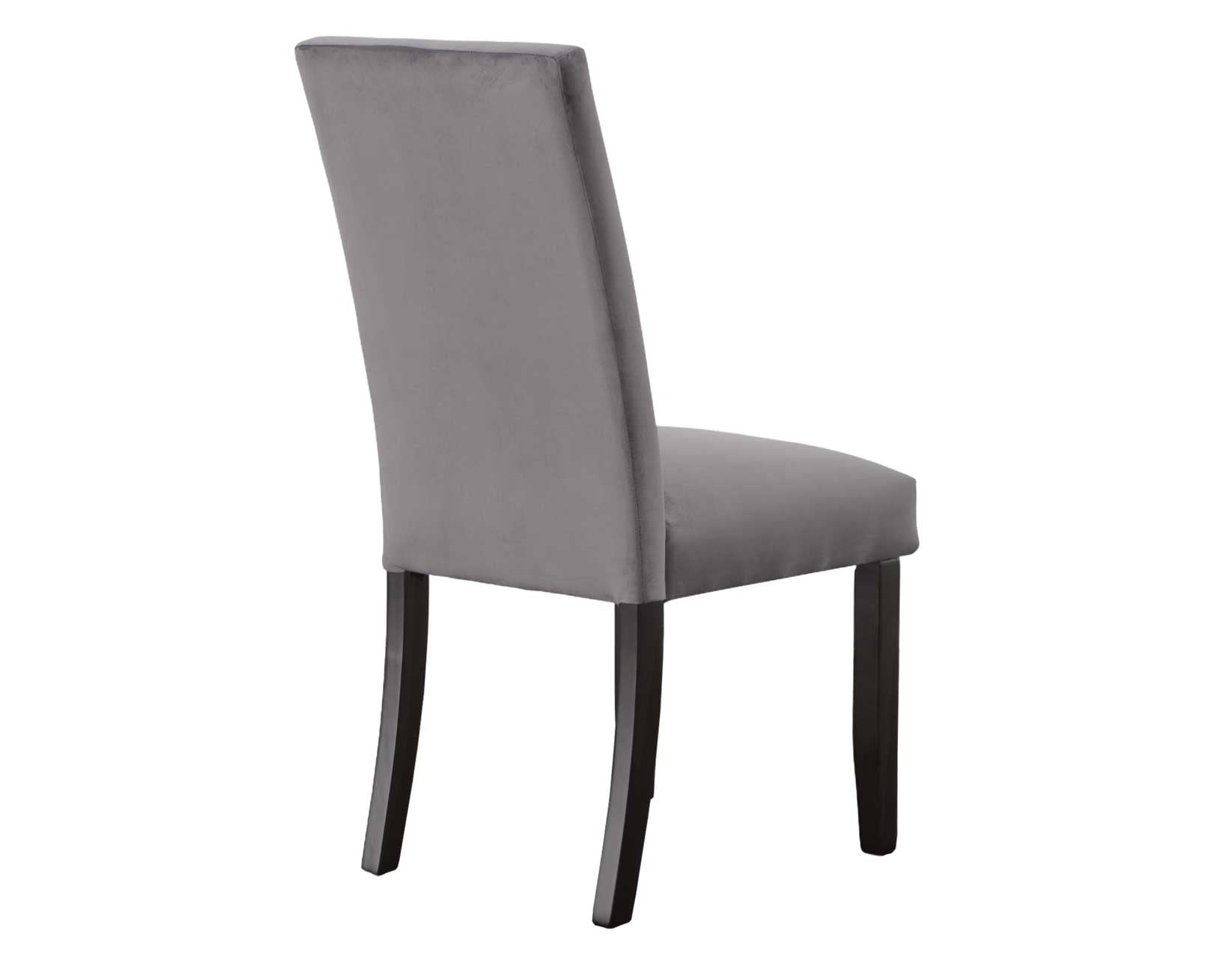 Gray Velvet Side Chair