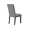 Steve Silver Napoli Gray Velvet Side Chair