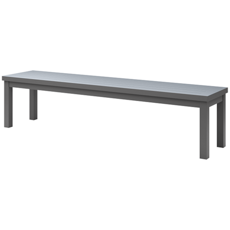 72" Slatted Dining Bench