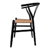 Moe's Home Collection Ventana Ventana Dining Chair Black And Natural-M2