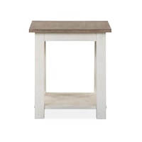 Relaxed Vintage Rectangular End Table