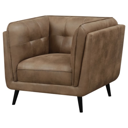 Thatcher Tuxedo Arm Tufted Accent Chair