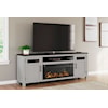 Signature Design by Ashley Furniture Darborn 88" TV Stand with Electric Fireplace