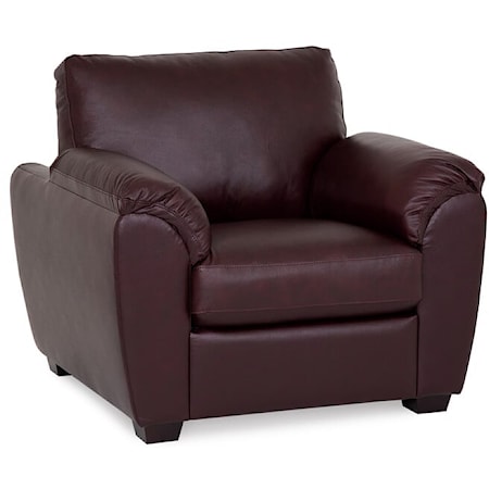 Casual Chair with Sloped Pillow Arms