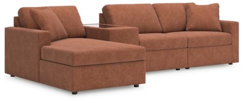 4-Piece Sectional With Chaise