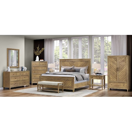 Queen Panel Bed