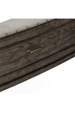 Liberty Furniture Avalon Transitional Upholstered King Bed with Storage Footboard