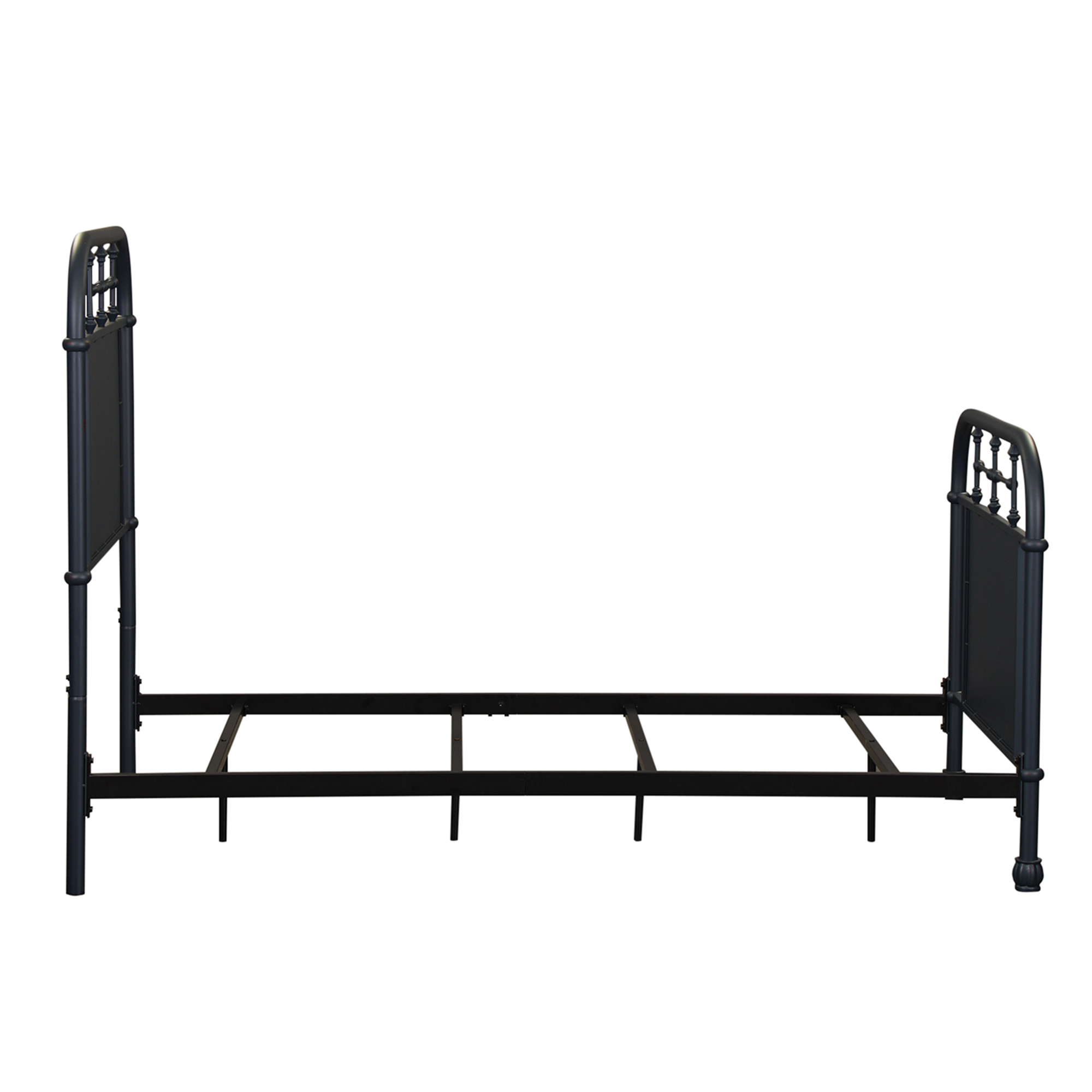 Liberty Furniture Vintage Series 179BR11HFRN Industrial Twin Metal Bed with Turned Spindles