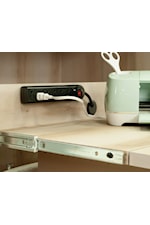 Sauder Miscellaneous Storage Transitional 2-Door Kitchen Cart with Adjustable Shelf