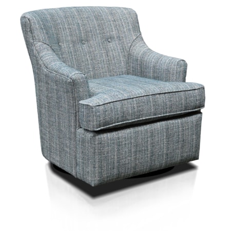 Upholstered Swivel Glider Accent Chair