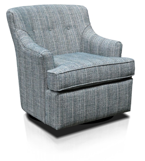 Traditional Swivel Glider Accent Chair