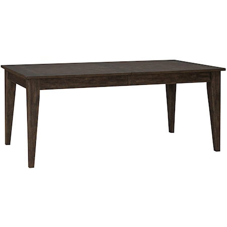 Rustic Rectangular Dining Table with 18" Leaf