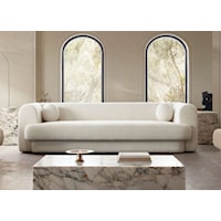 Contemporary Sofa with Accent Pillows (2)