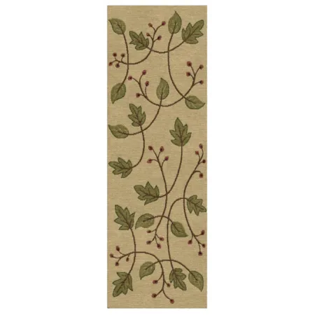 2' 9" x 8' Runner Falling Leaves Rug