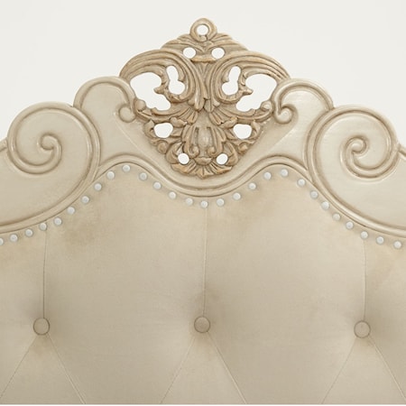 Upholstered Queen Mansion Bed