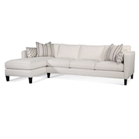Transitional 2-Piece Sectional Sofa with Chaise