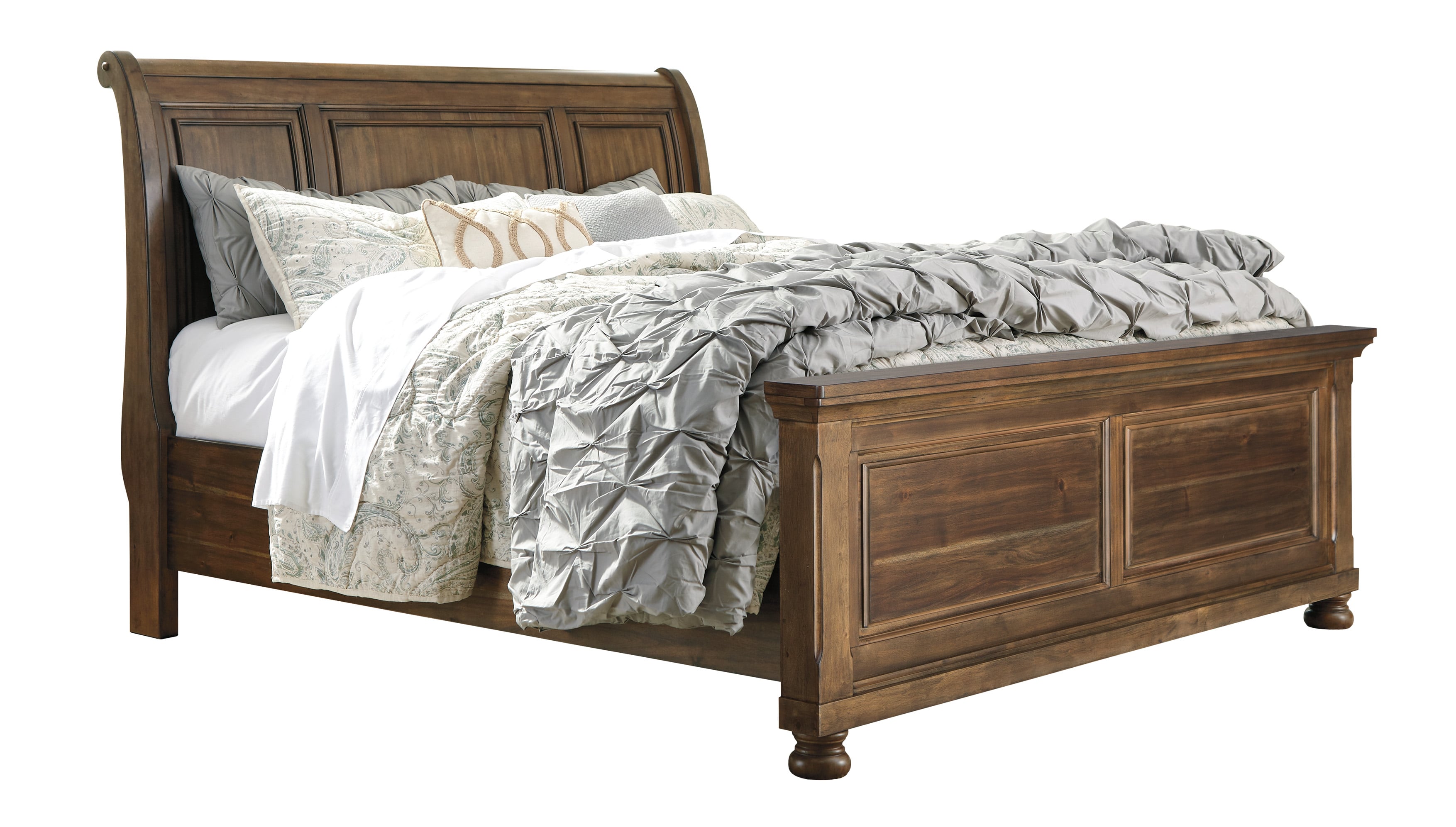 Flynnter king sleigh deals bed