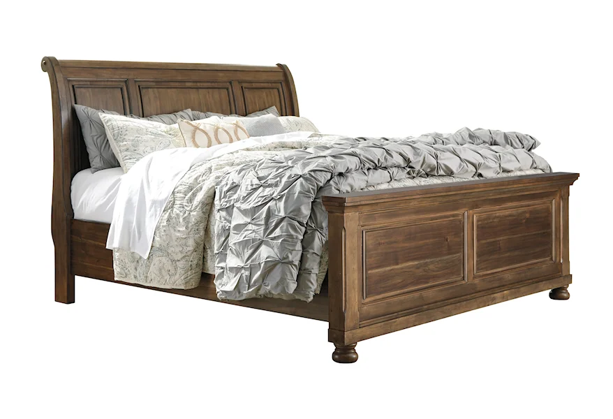 Flynnter King Sleigh Bed by Signature Design by Ashley at Sam Levitz Furniture