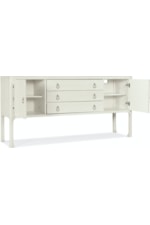 Hooker Furniture Serenity Casual Storage Server with 3 Drawers and Adjustable Shelves