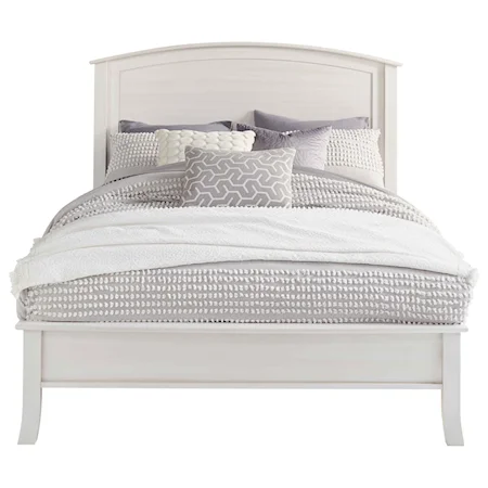 Customizable Solid Wood Queen-Size Bed with Low Footboard