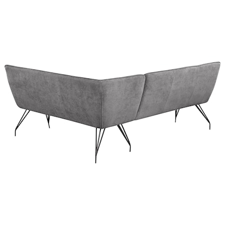 Dodson Fabric L-Shaped Nook Dining Bench