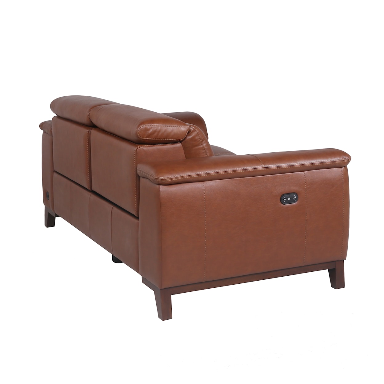 Prime Bergamo Dual-Power Leather Reclining Loveseat