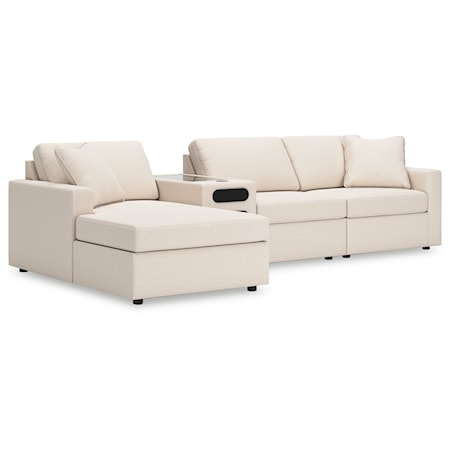 4-Piece Sectional With Chaise