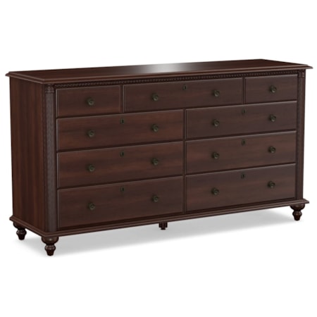 Durham Savile Row 980-173 Traditional Triple Dresser with Soft-Close Drawers | Esprit Decor Home Furnishings | Dressers Durham Savile Row 980-173 Traditional Triple Dresser with Soft-Close Drawers | Esprit Decor Home Furnishings | Dressers