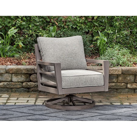 Outdoor Swivel Lounge With Cushion