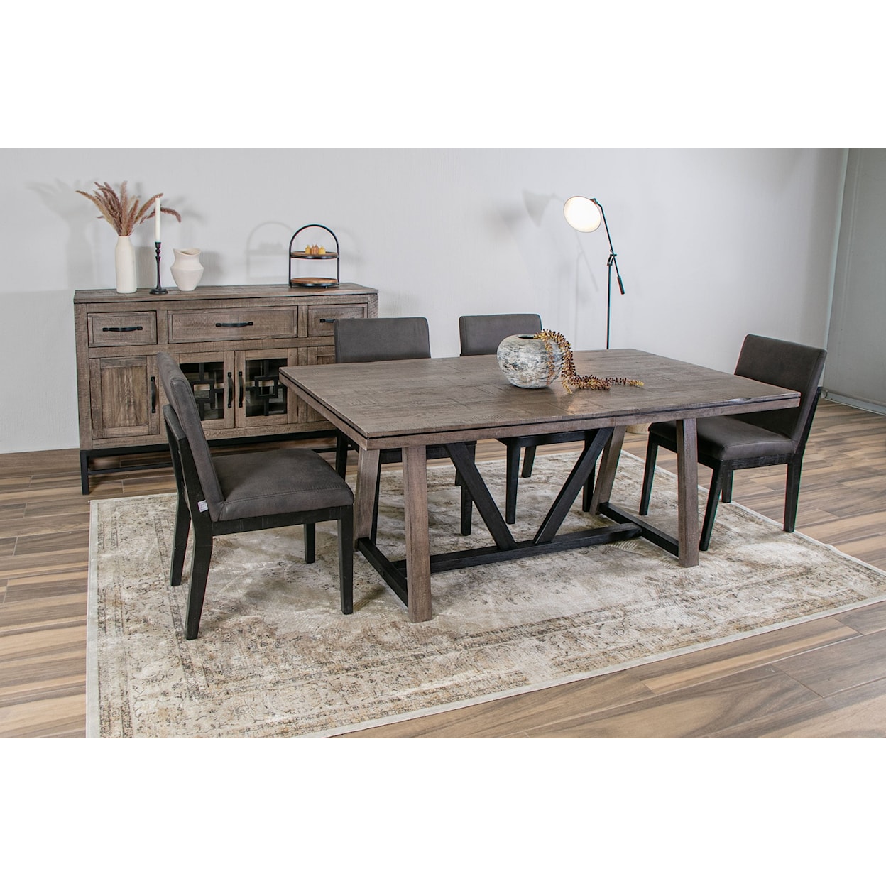 International Furniture Direct Blacksmith Dining Table