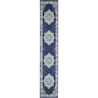 2'3" x 12' Navy Blue Runner Rug