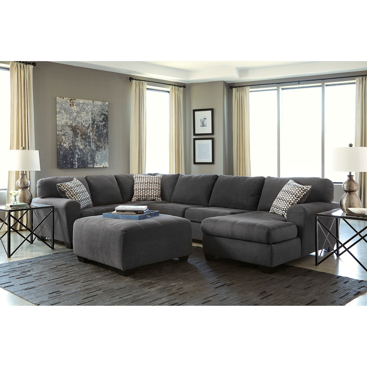 Benchcraft Ambee 3-Piece Sectional with Chaise