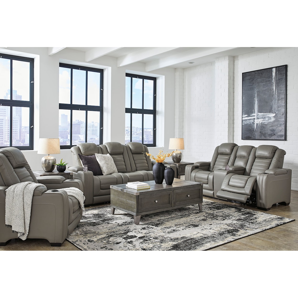 Ashley Furniture Signature Design Backtrack Living Room Set