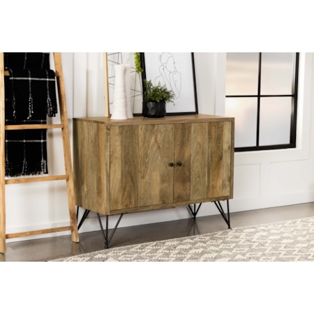 Eileen Wood Storage Accent Cabinet